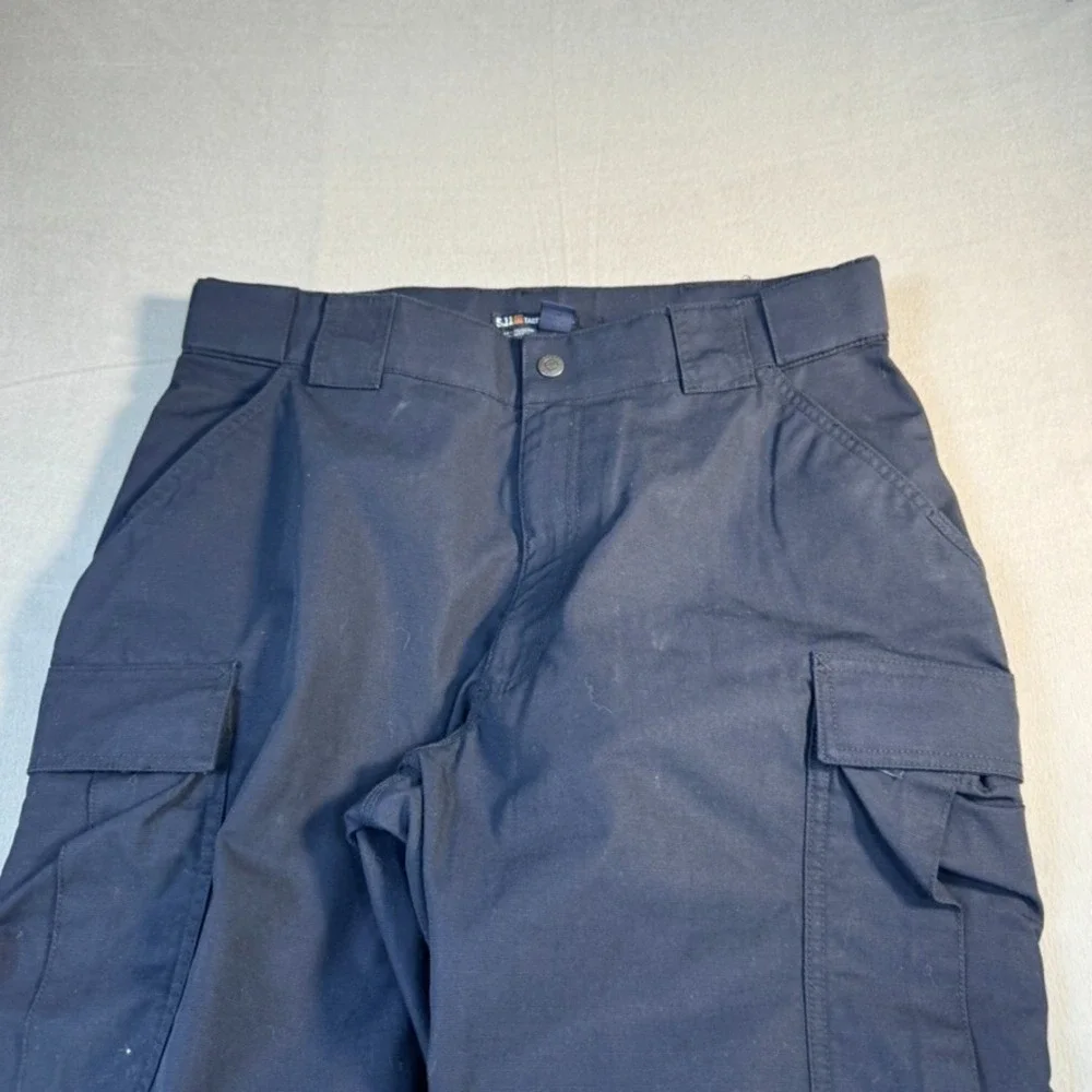 511 Tactical Cargo Pants 35-39 x 31‎ Adjustable Black Workwear Grunge